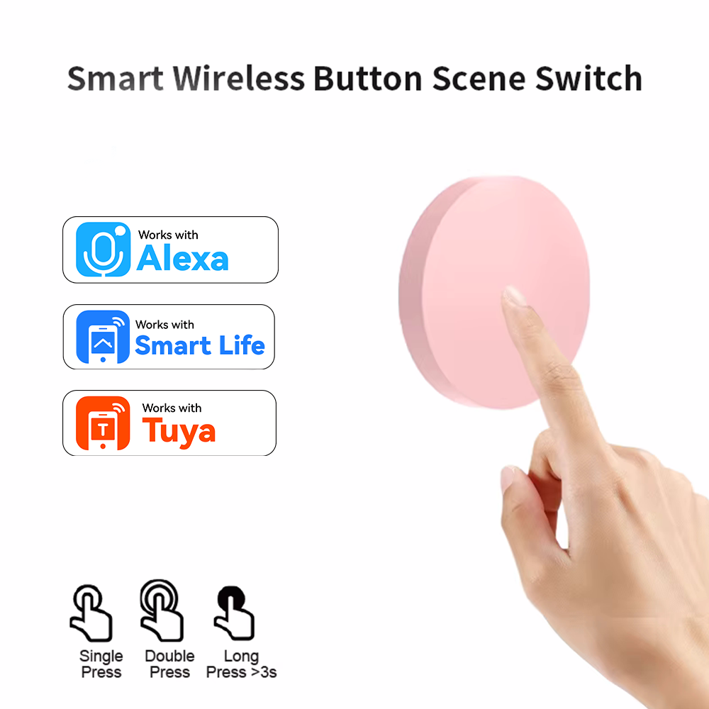 Home Assistant Tuya - زر ذكي لاسلكي ZigBee للتحكم في