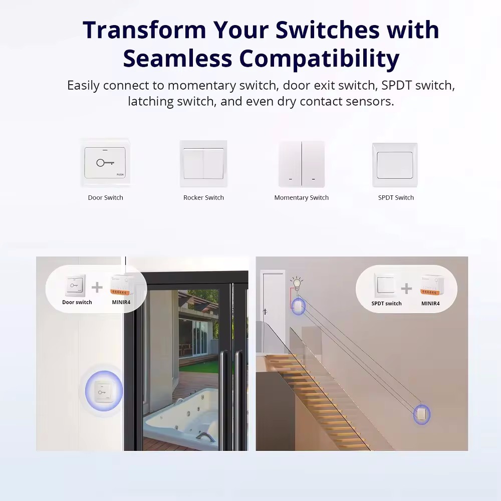 مفتاح ذكي صغير R4 يعمل بالواي  - مراجعة Sonoff Mini R4 وسعره