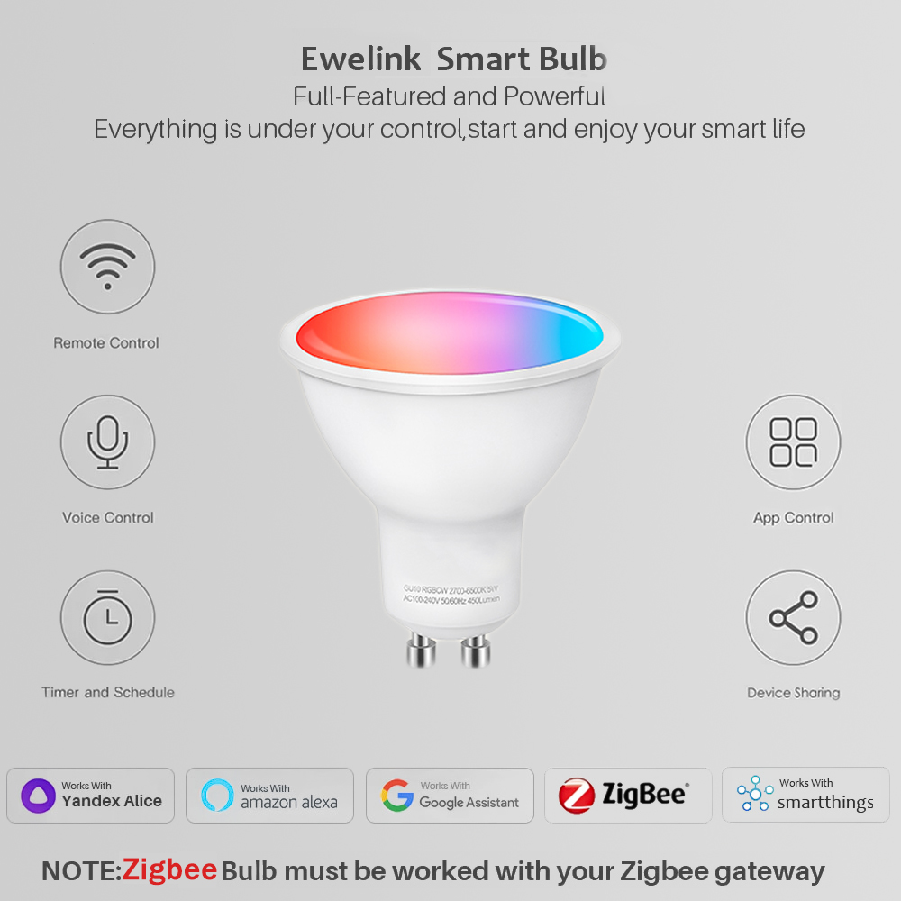 مصابيح LED ذكية GU10 بتقنية Zi - مراجعة Home Assistant Tuya وسعره