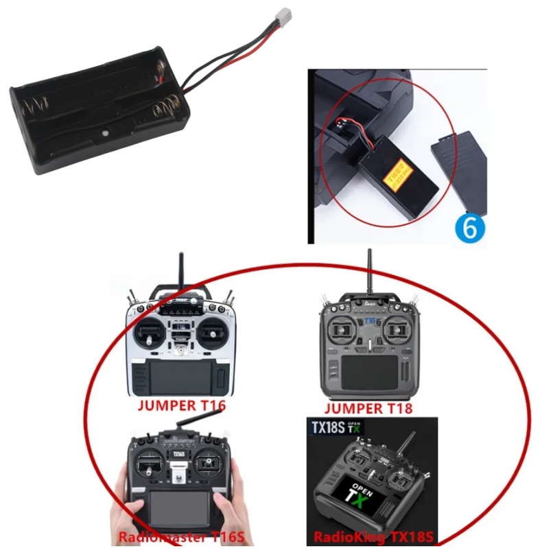 صندوق بطارية RadioMaster TX16S - مراجعة Shelly Plug وسعره