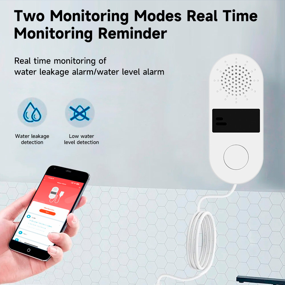 كاشف تسرب المياه Tuya WiFi مع  - مراجعة Home Assistant Tuya وسعره